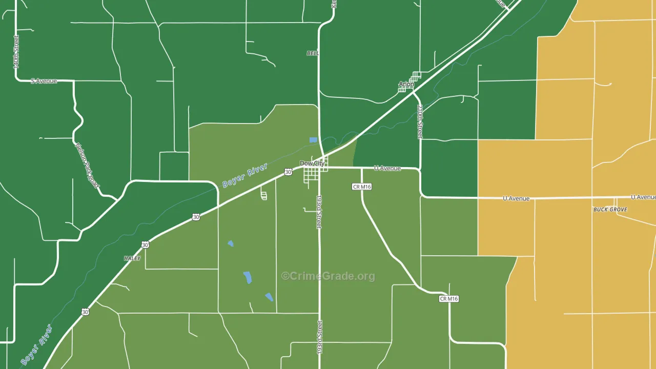 51528, IA Map of Theft Rates