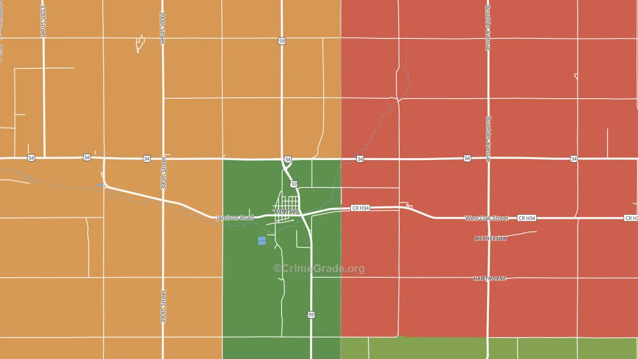 51533, IA Map of Theft Rates