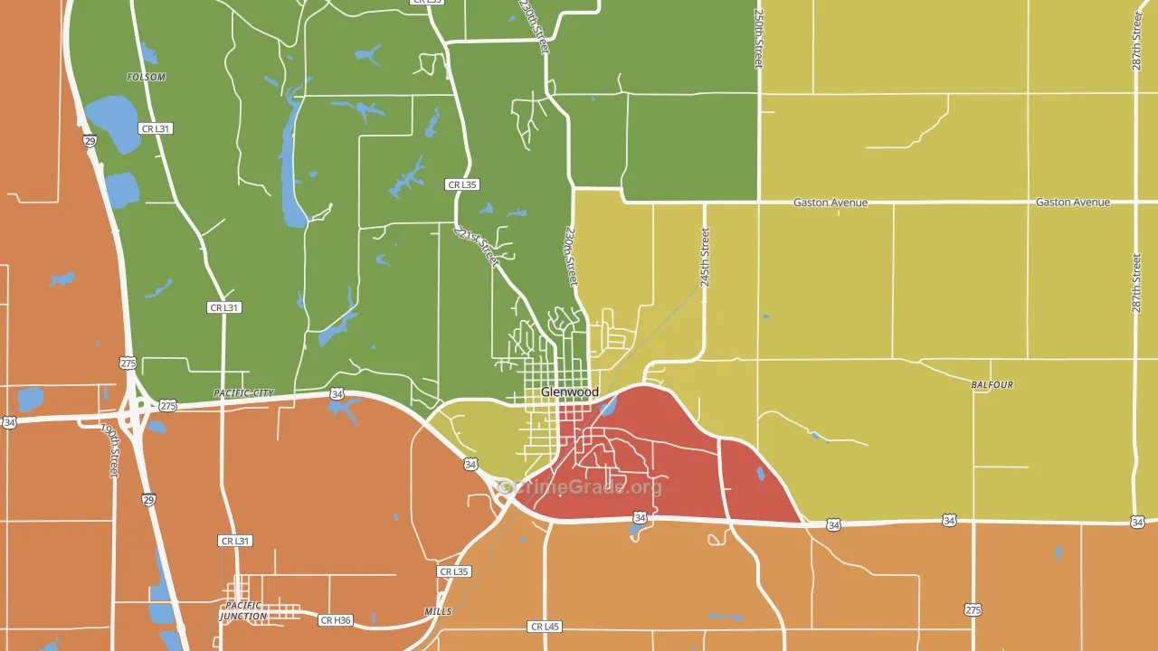 51534, IA Map of Theft Rates