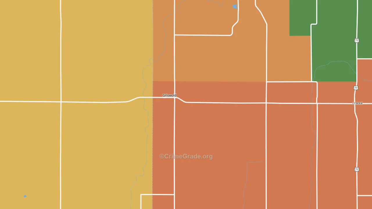 51535, IA Map of Theft Rates