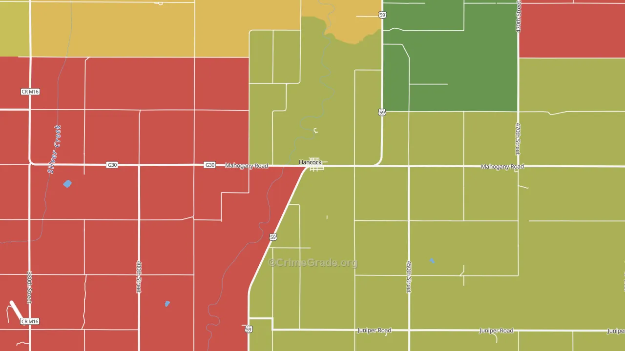 51536, IA Map of Theft Rates