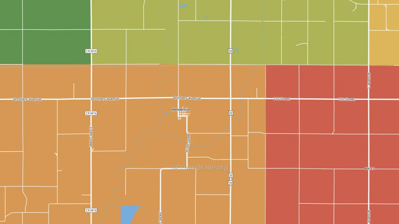 51541, IA Map of Theft Rates