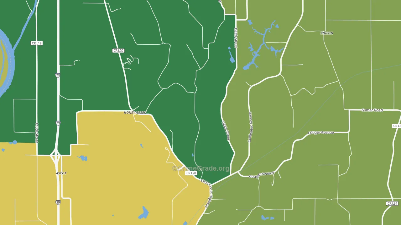51542, IA Map of Theft Rates