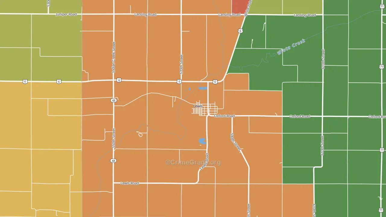 51544, IA Map of Theft Rates