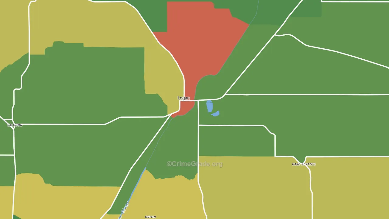 51546, IA Map of Theft Rates