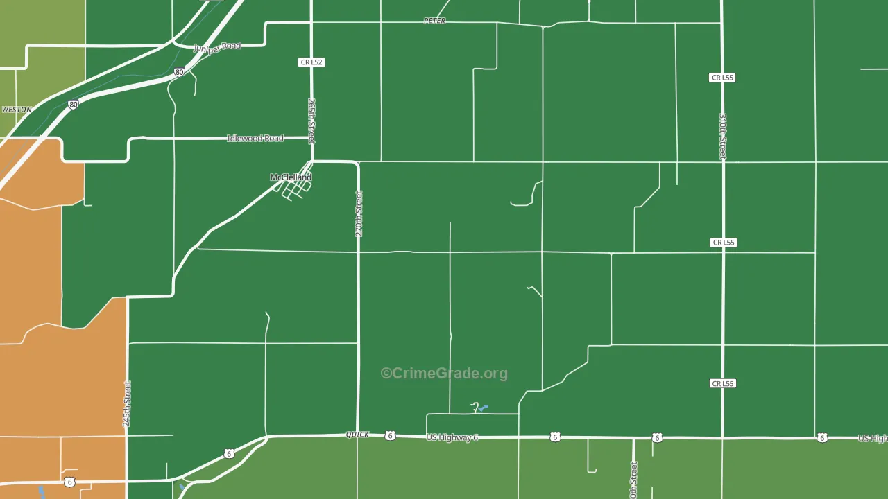 51548, IA Map of Theft Rates