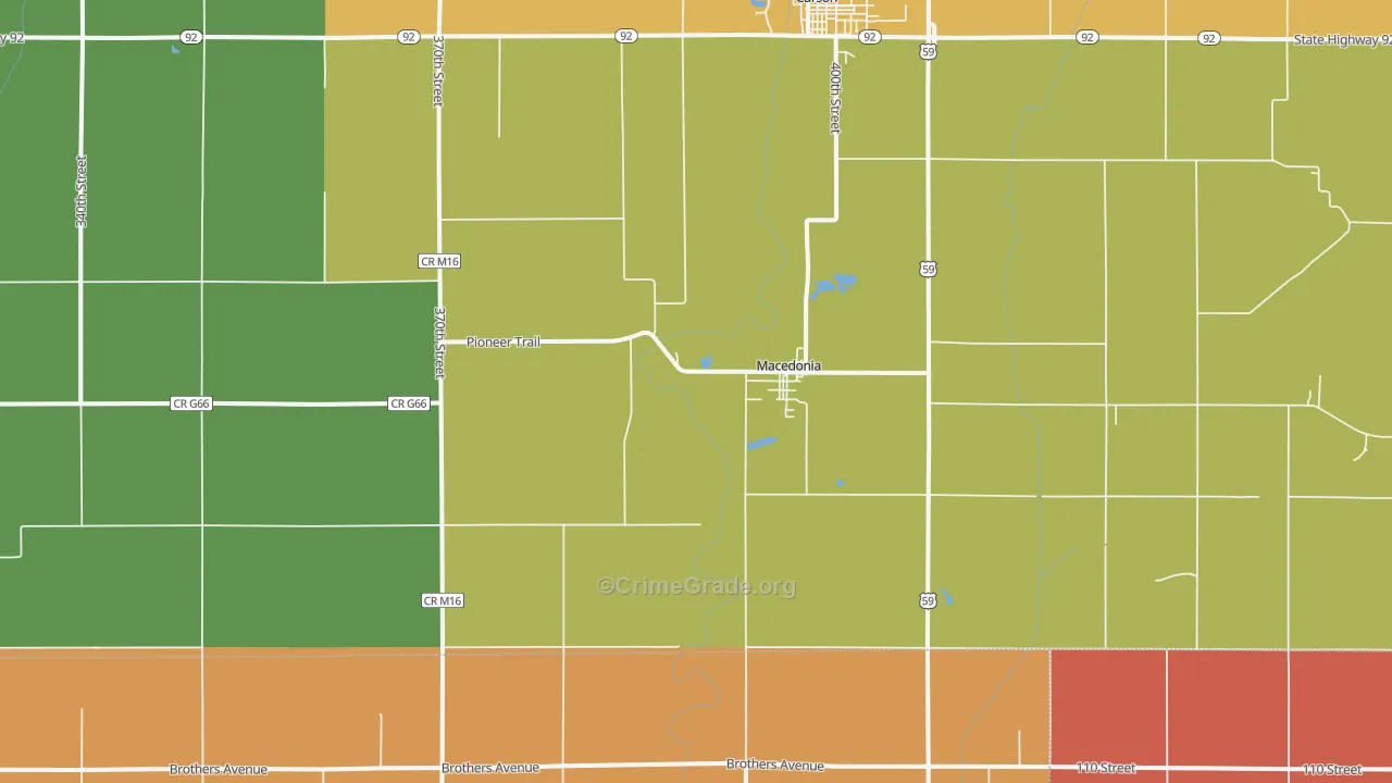 51549, IA Map of Theft Rates
