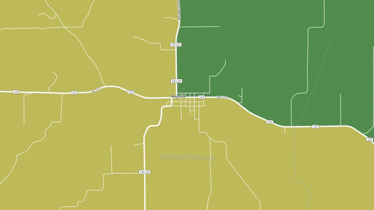 51550, IA Map of Theft Rates