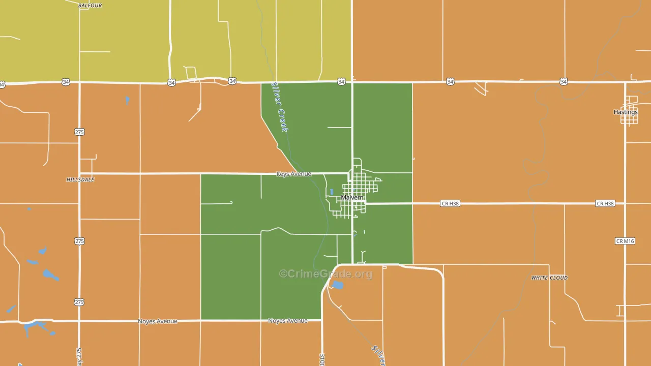 51551, IA Map of Theft Rates