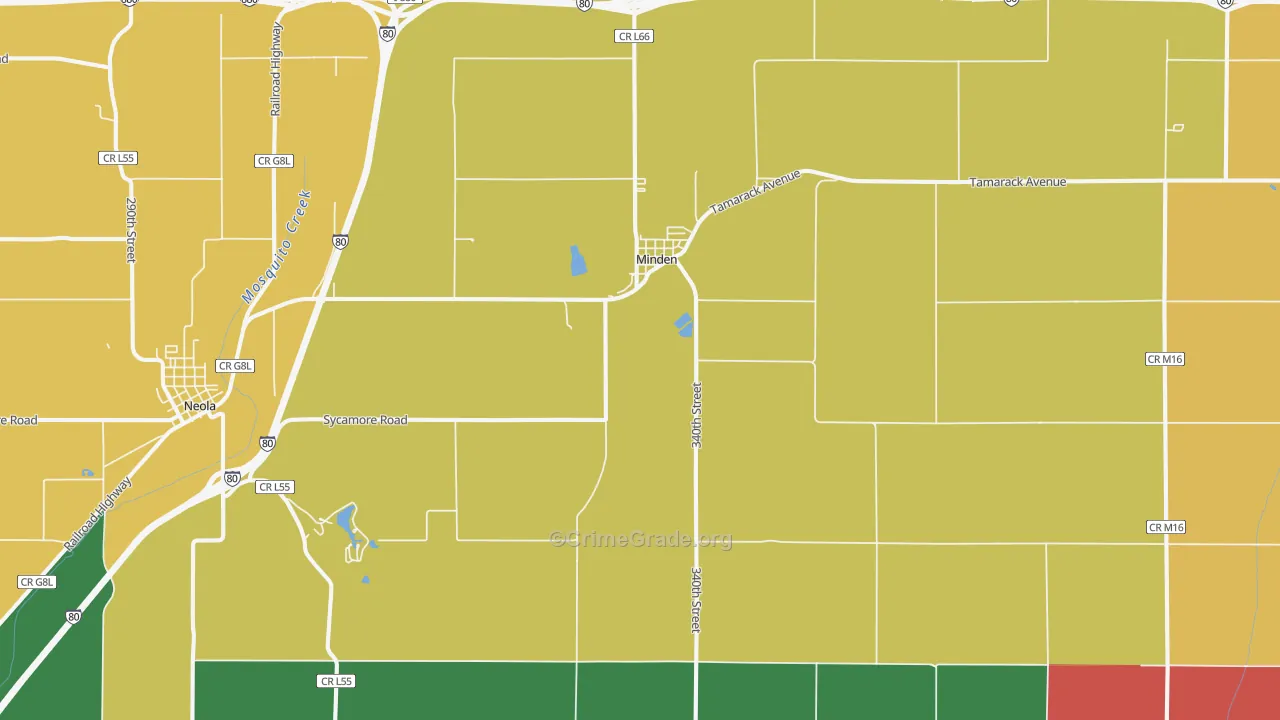 51553, IA Map of Theft Rates