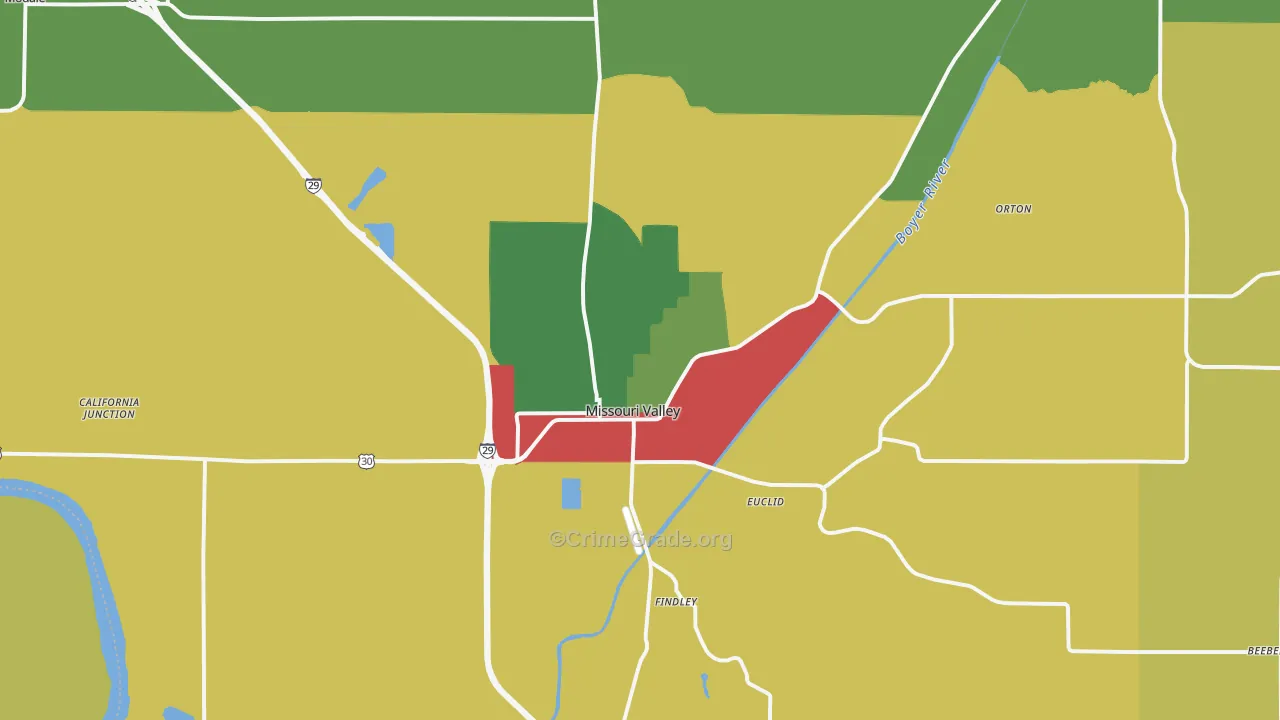 51555, IA Map of Theft Rates