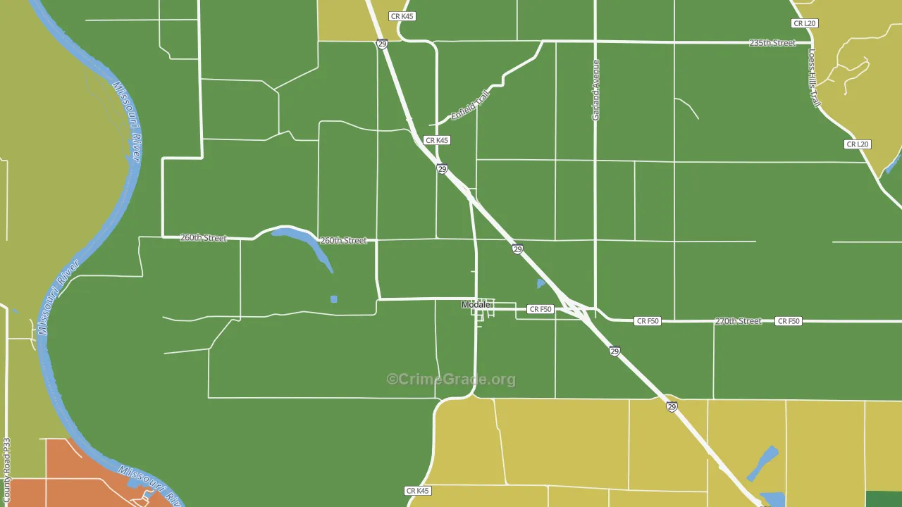 51556, IA Map of Theft Rates