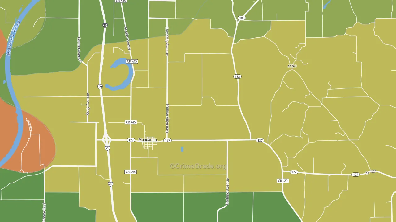 51557, IA Map of Theft Rates