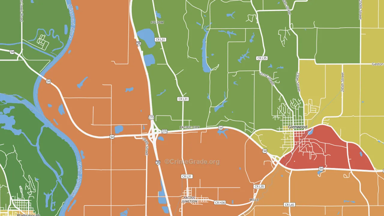 51561, IA Map of Theft Rates