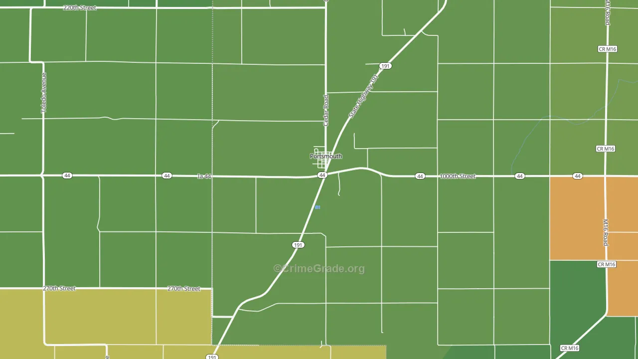 51565, IA Map of Theft Rates