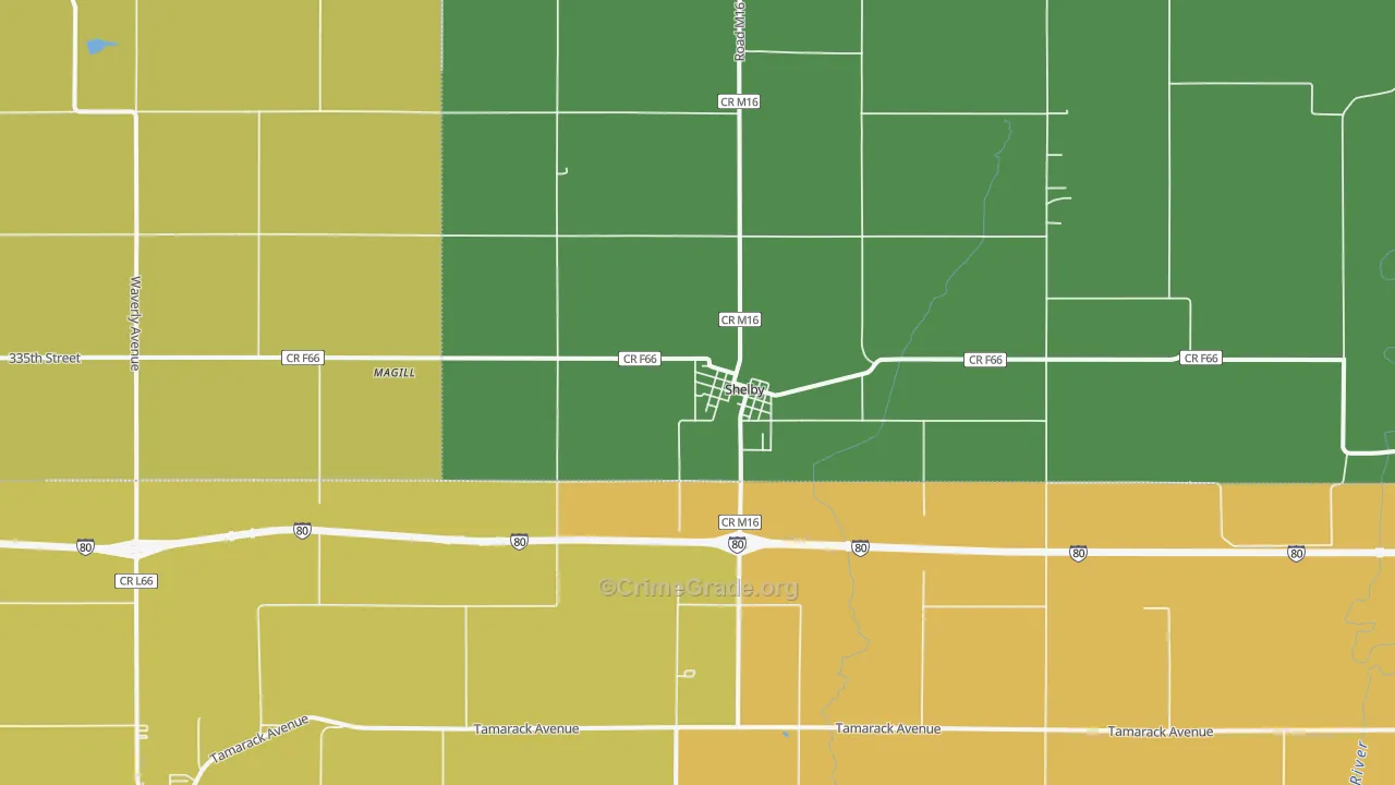51570, IA Map of Theft Rates