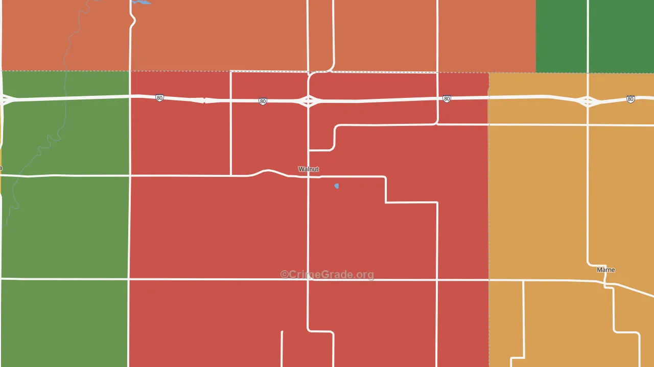 51577, IA Map of Theft Rates