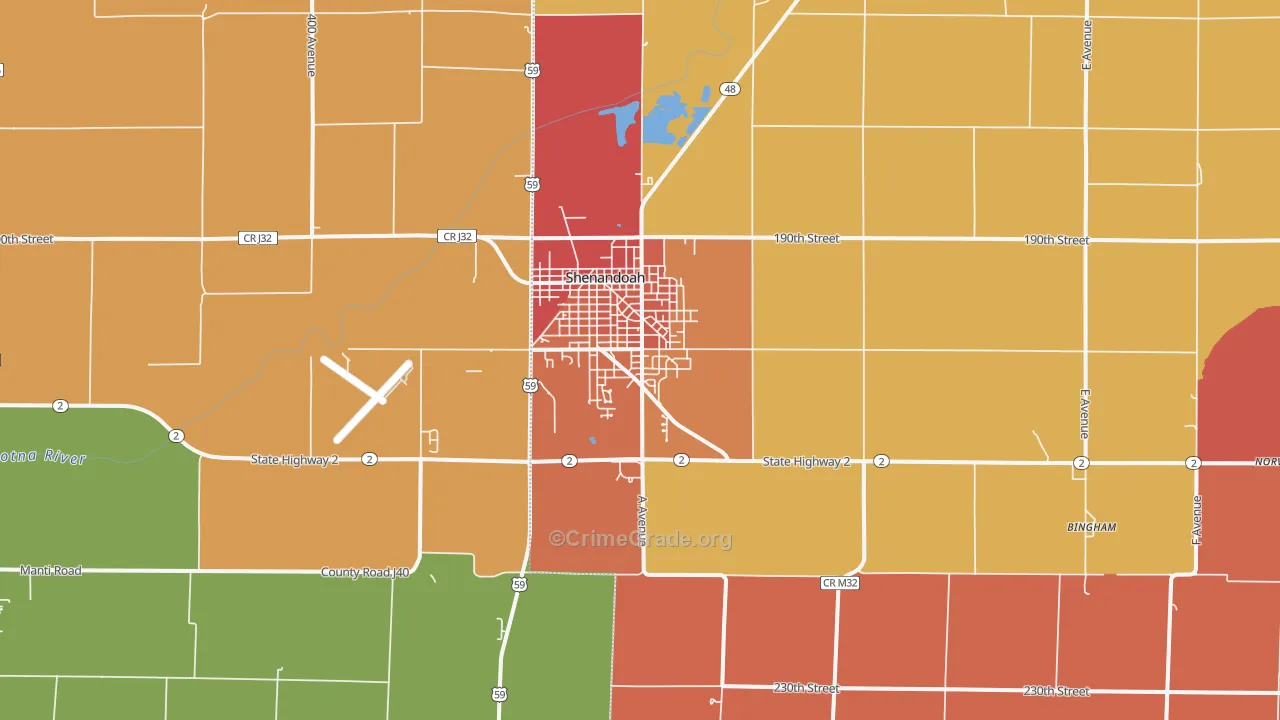 51601, IA Map of Theft Rates