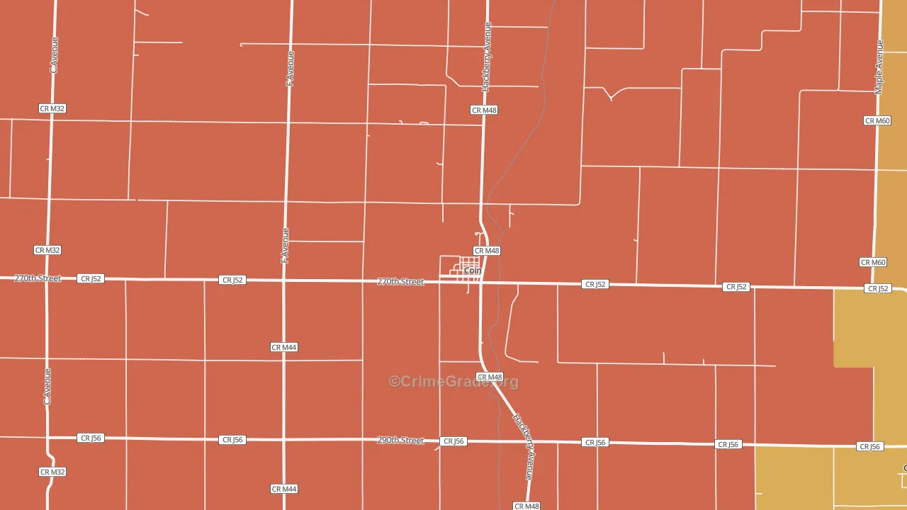 51636, IA Map of Theft Rates