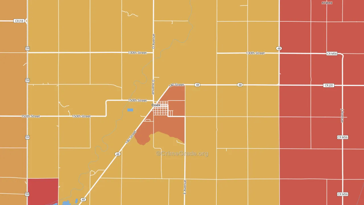 51638, IA Map of Theft Rates