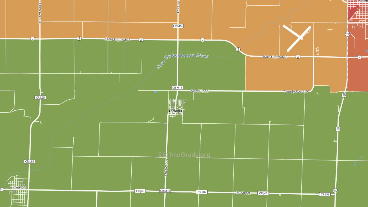 51639, IA Map of Theft Rates
