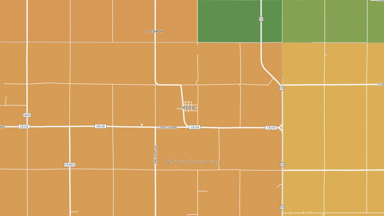51645, IA Map of Theft Rates