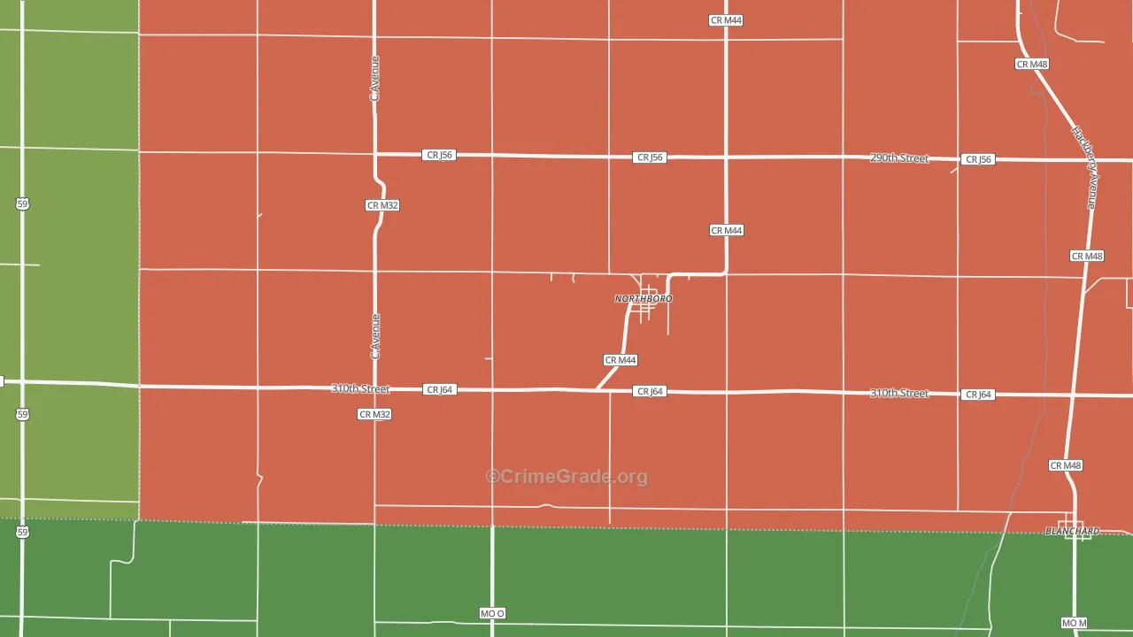 51647, IA Map of Theft Rates