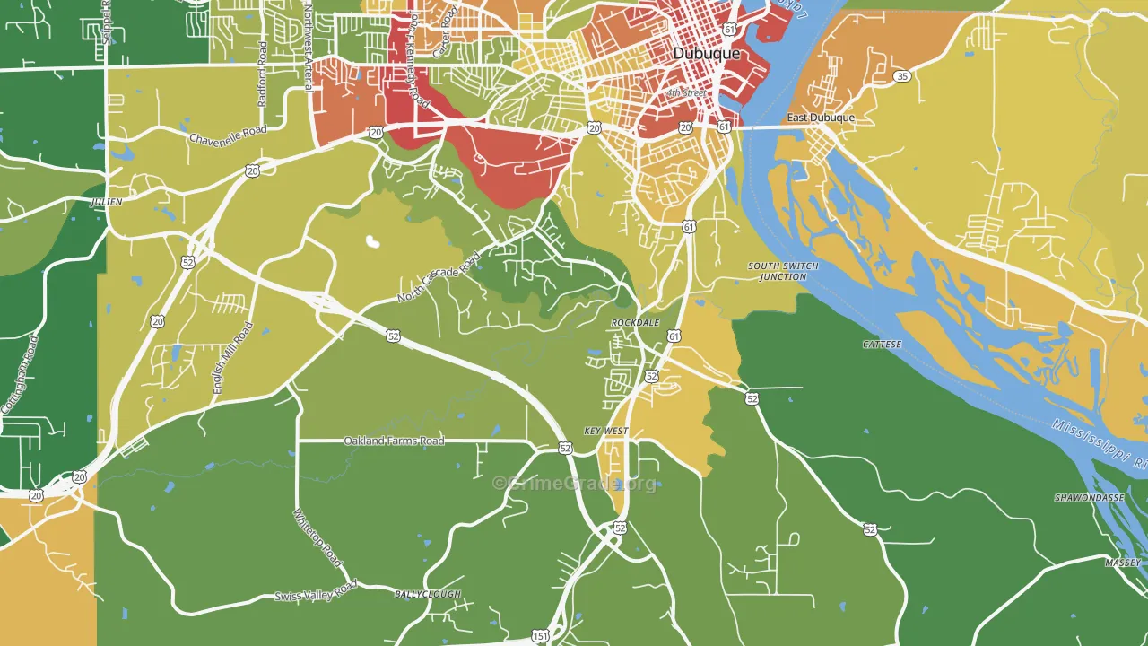 52003, IA Map of Theft Rates