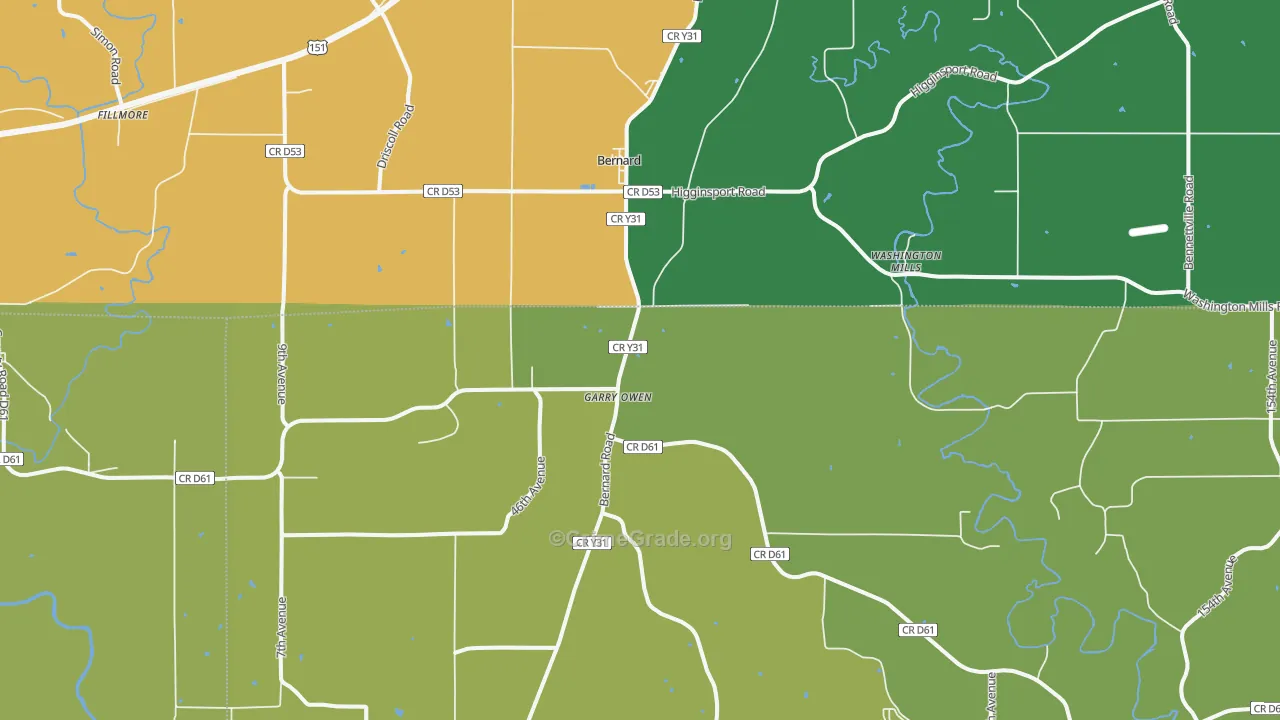 52032, IA Map of Theft Rates