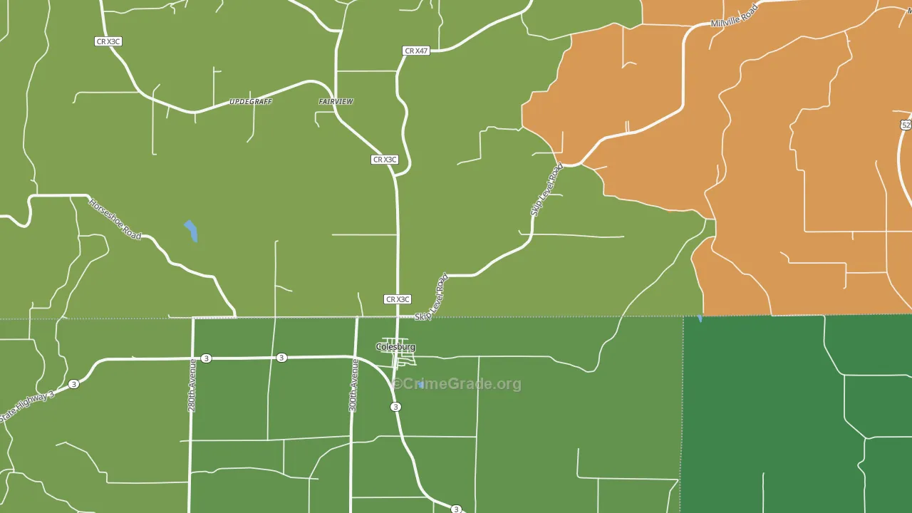 52035, IA Map of Theft Rates