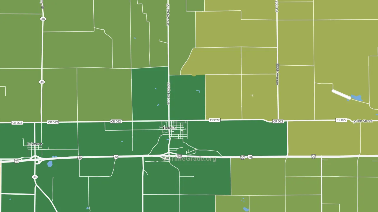 52041, IA Map of Theft Rates
