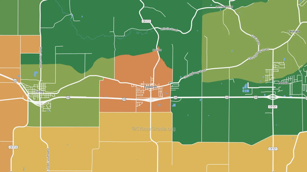 52045, IA Map of Theft Rates