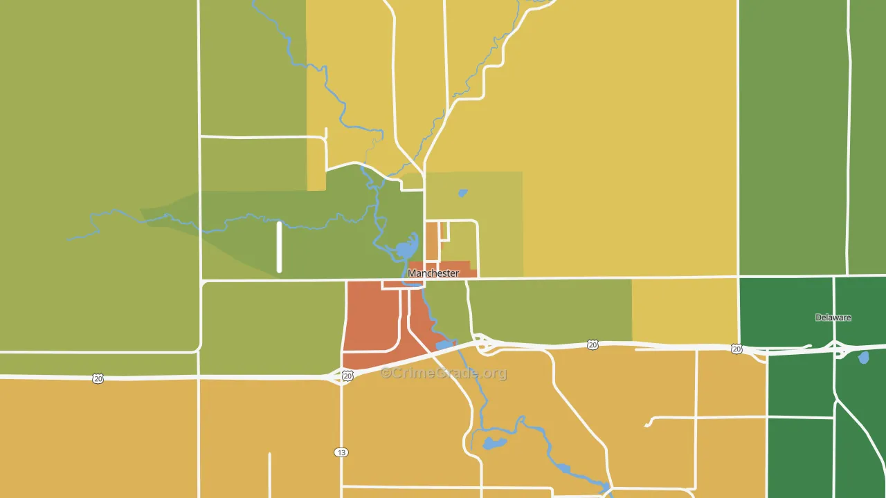52057, IA Map of Theft Rates