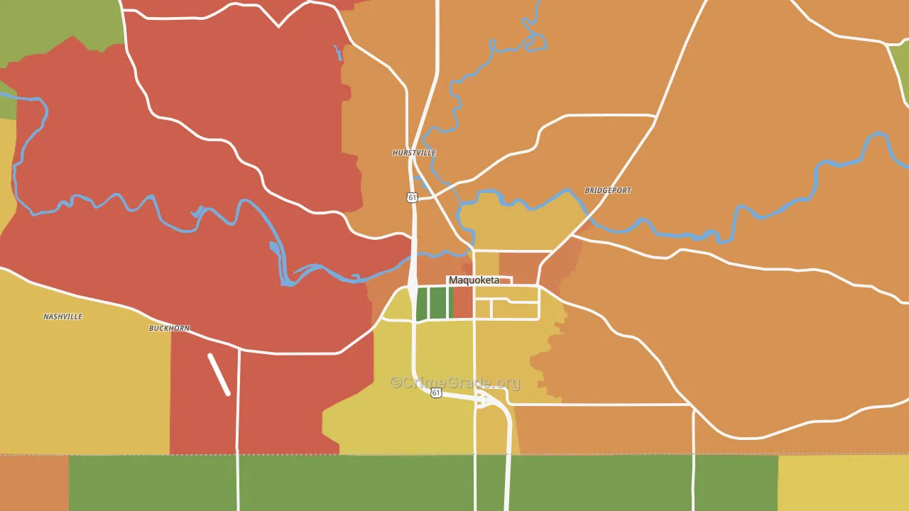 52060, IA Map of Theft Rates