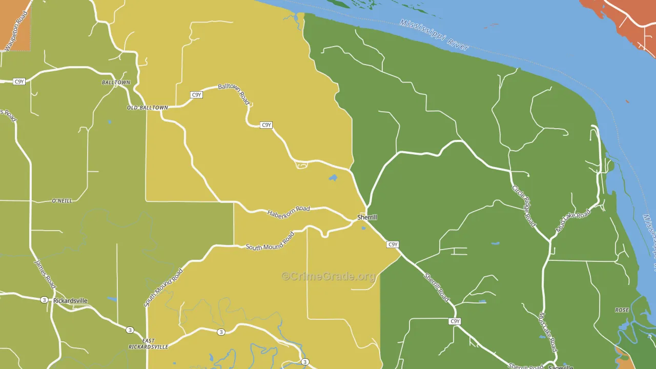 52073, IA Map of Theft Rates