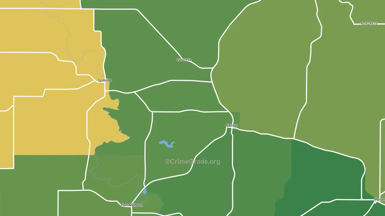 52132, IA Map of Theft Rates