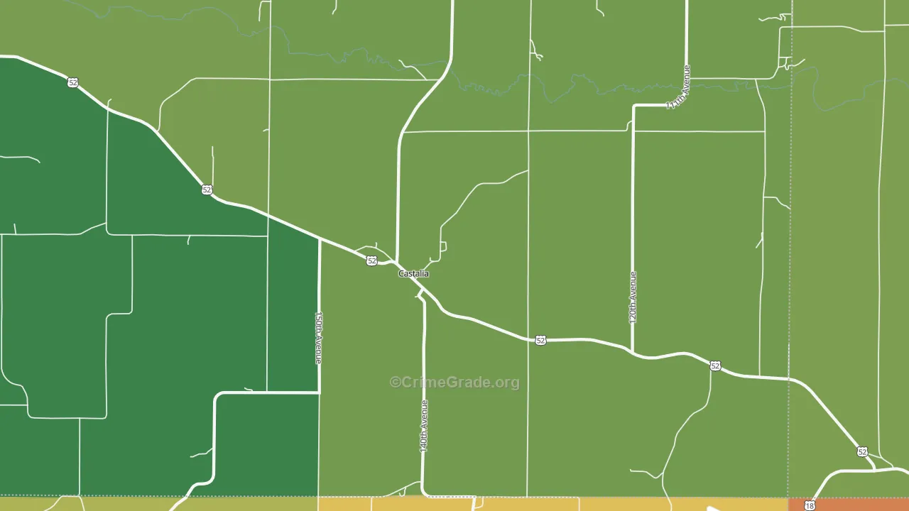52133, IA Map of Theft Rates