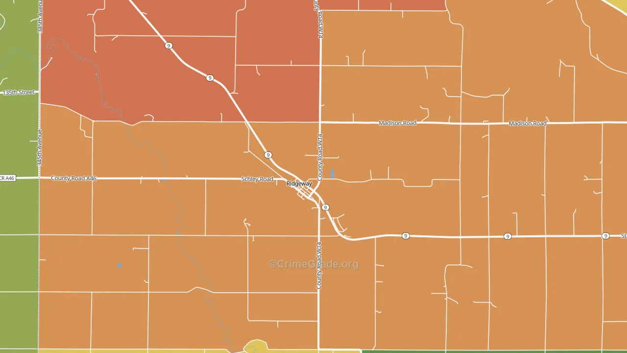 52165, IA Map of Theft Rates