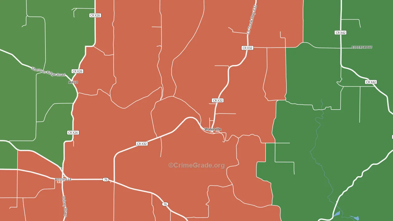 52170, IA Map of Theft Rates