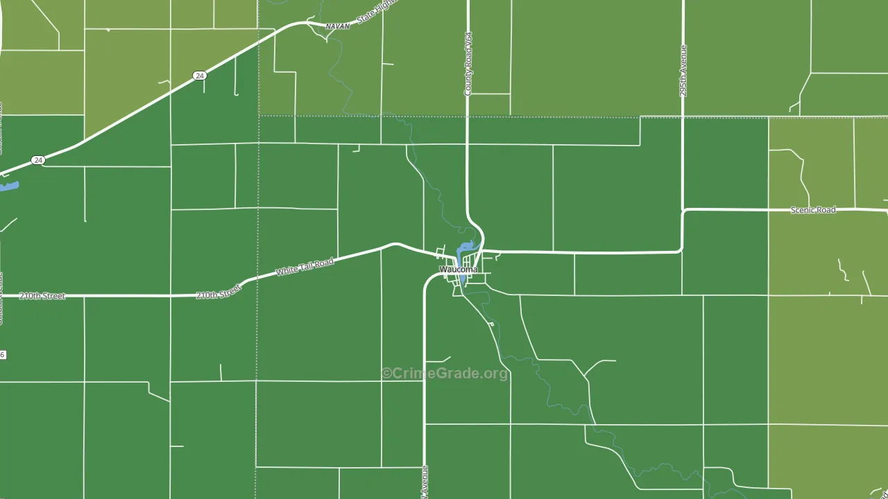 52171, IA Map of Theft Rates