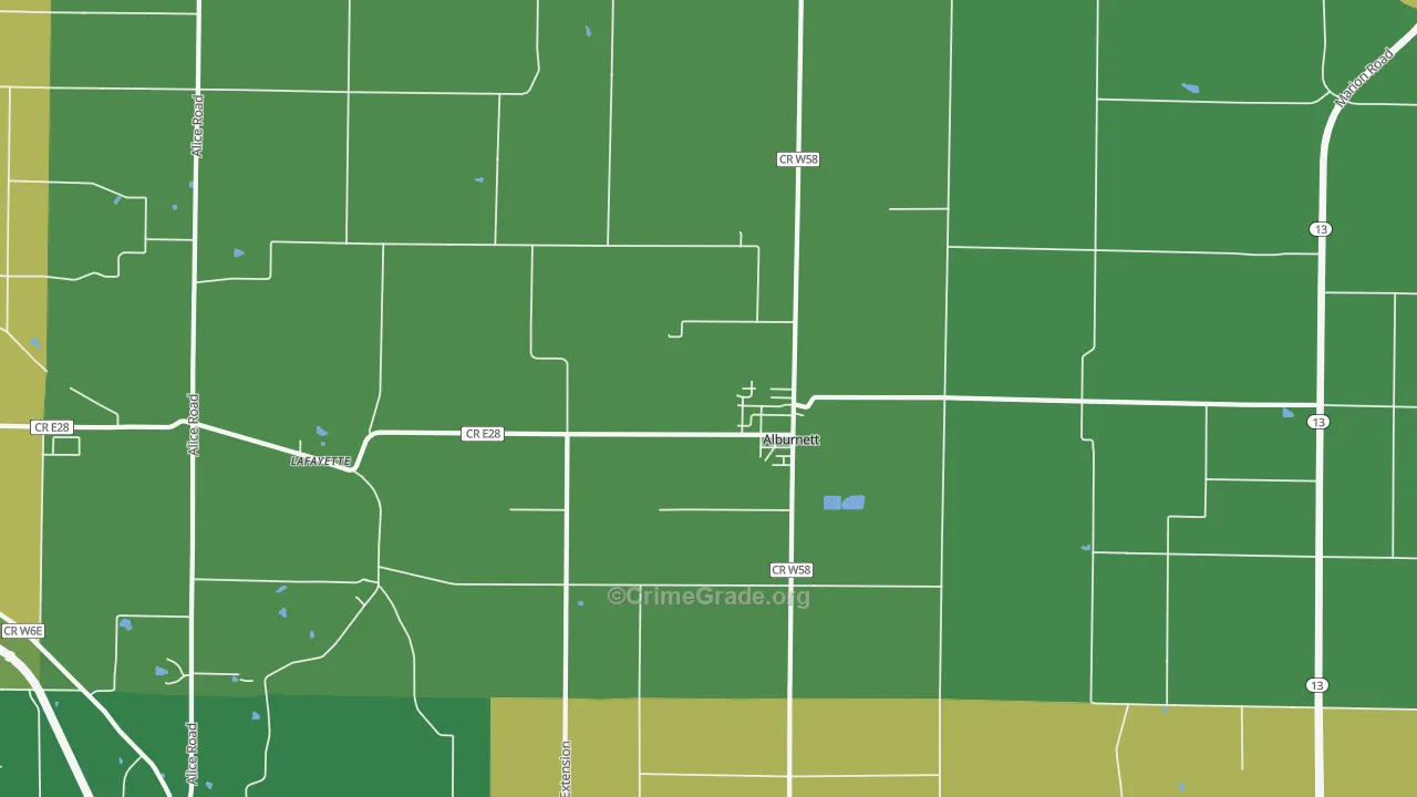 52202, IA Map of Theft Rates