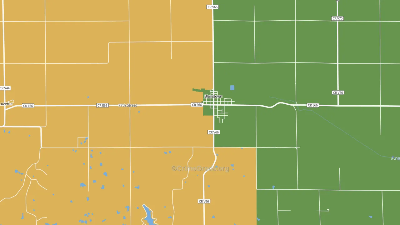 52209, IA Map of Theft Rates