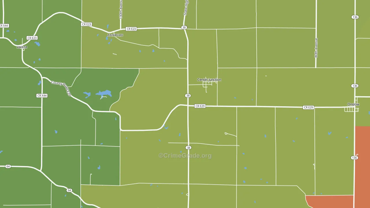 52212, IA Map of Theft Rates