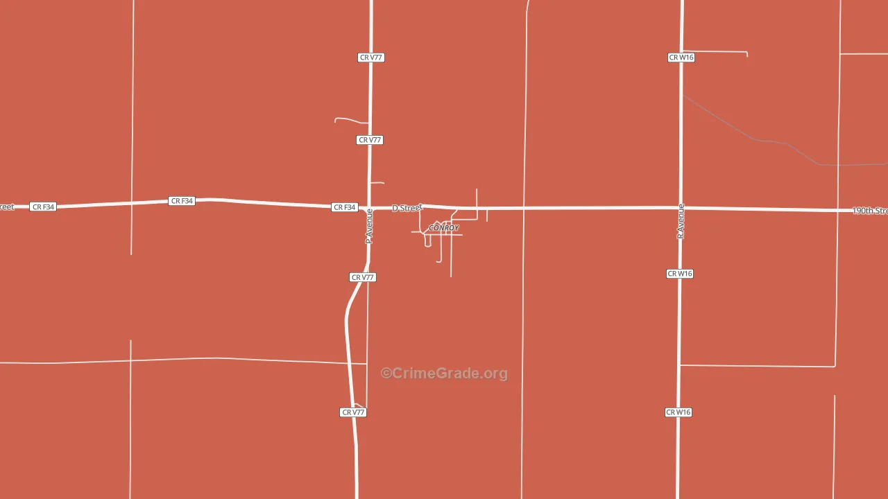 52220, IA Map of Theft Rates