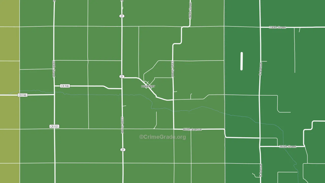 52221, IA Map of Theft Rates