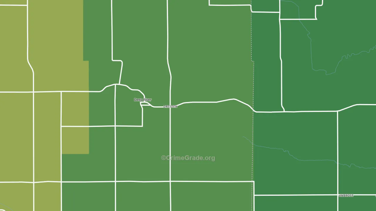 52222, IA Map of Theft Rates