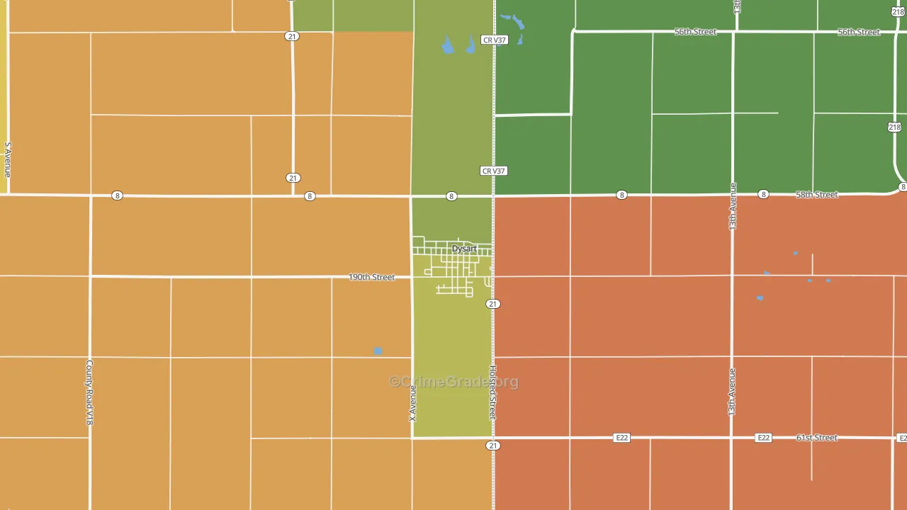 52224, IA Map of Theft Rates