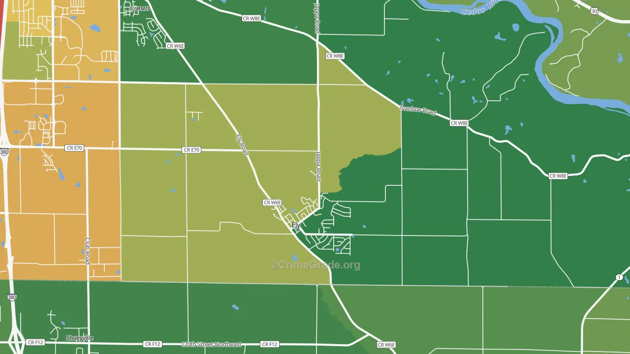 52227, IA Map of Theft Rates