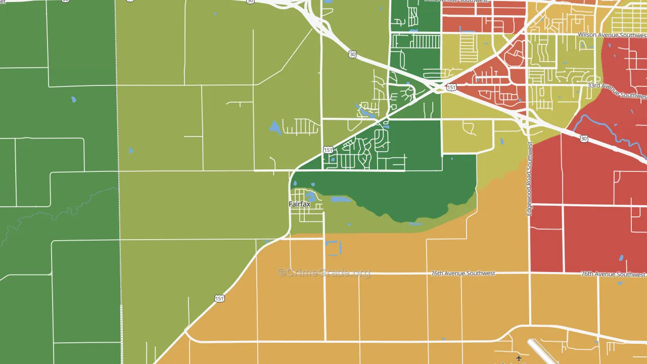 52228, IA Map of Theft Rates