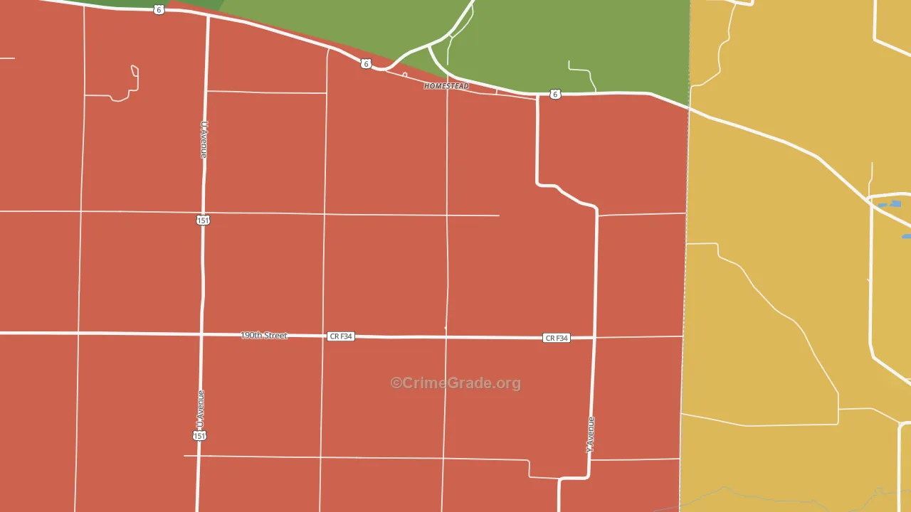 52236, IA Map of Theft Rates